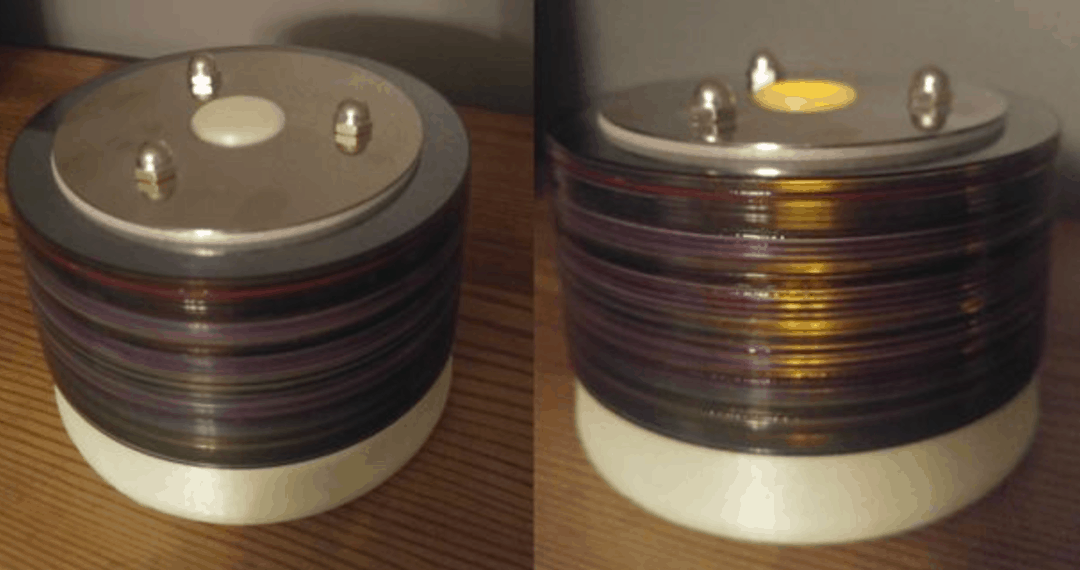 Touch Activated Recycled CD Glow-in-the-Dark Lamp Project